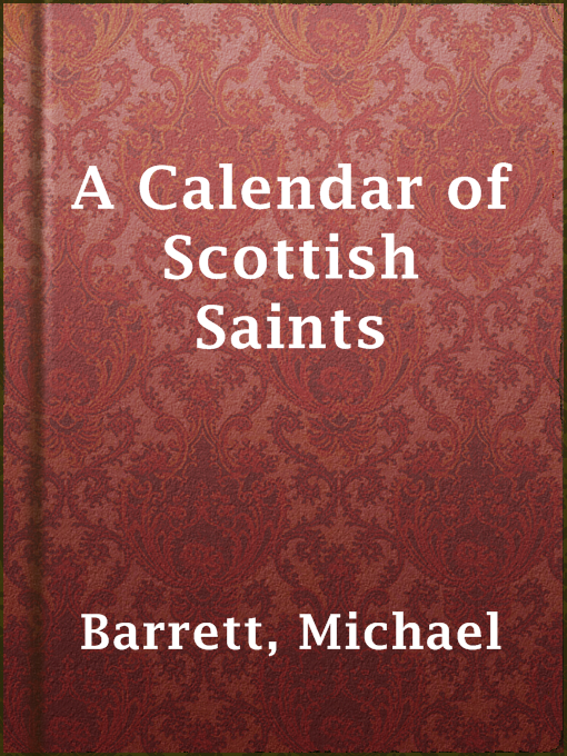 Cover of A Calendar of Scottish Saints